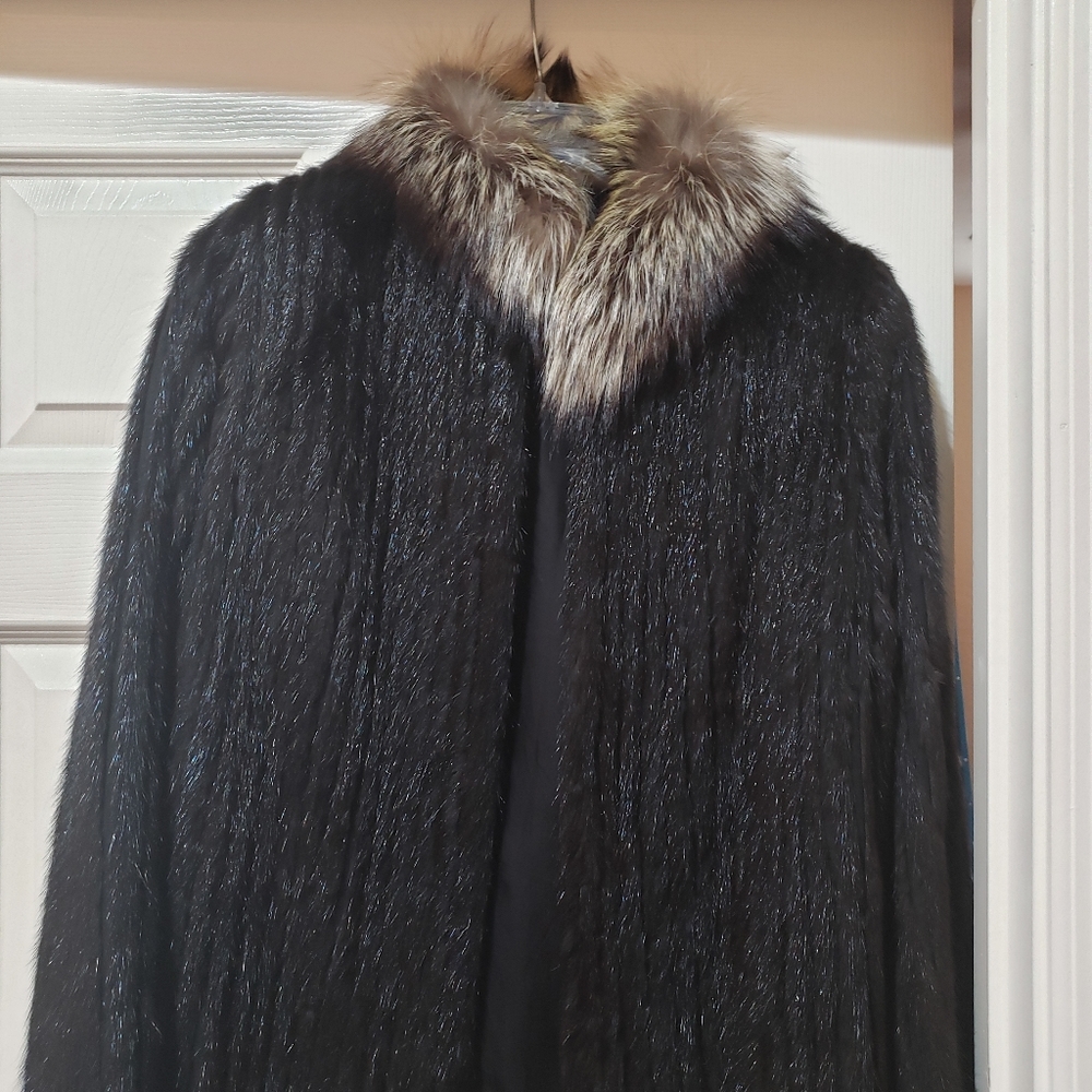 Mink jacket waist length